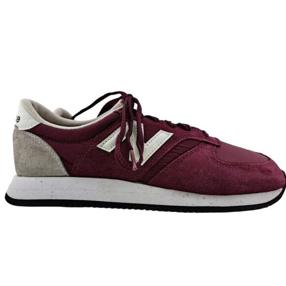 New Balance 420 Mens 10.5 Burgundy Suede Classic Retro Sneakers UL420CD2 (Flaw) - Picture 2 of 11